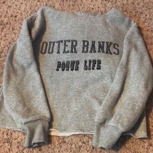 Cropped outer banks sweater